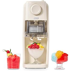 $51.73* | Dash Pro Shaved Ice Machine w/ Adjustable Blade & 2 Ice Molds (Cream) at Amazon