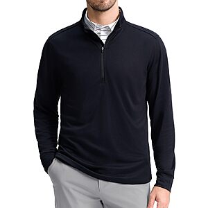 Soothfeel Men's Quarter Zip Pullover, Lightweight, Dry Fit, Stripe, 1/4 Zip Pullover Sweater $16.99