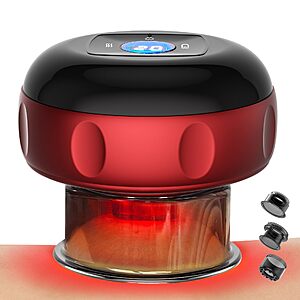 Estefanlo 4-in-1 Smart Cupping Therapy Set with Heat, 12 Dynamic Suction Modes & 3 Heat Levels - $19.99 AC