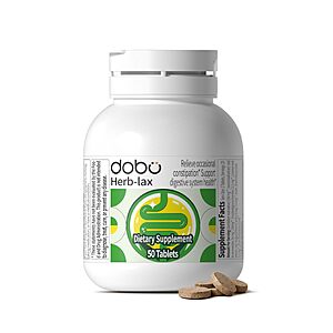 DOBO Senna Laxative Tablets for Constipation Relief,Gentle Herbal Lax,50ct $9.97