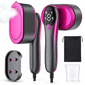 KOKABI Travel Steamer for Clothes, Portable 2 in 1 Dry Steam Iron Handheld $16.99
