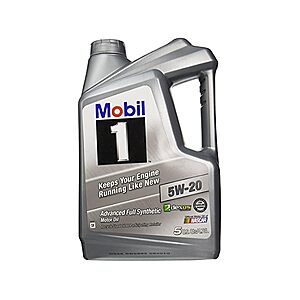 5-Quart Mobil 1 5W-20 Full Synthetic Motor Oil $52.79 + Free Shipping w/ Prime
