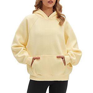 Stelle Women's Oversized Fleece Hoodies Long Sleeve Casual Sweatshirt $17.99