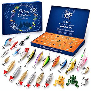 24-Piece Fishing Lure Advent Calendar $10.65 + Free Shipping w/ Prime or on $35+
