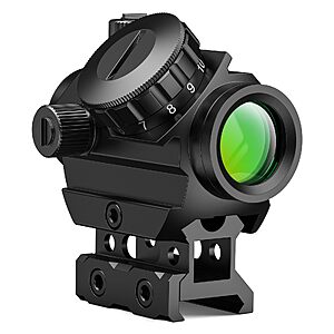 MidTen 2 MOA Motion Awake Green Dot Sight Optic with 0.86 inch Riser Mount - $25.83 AC