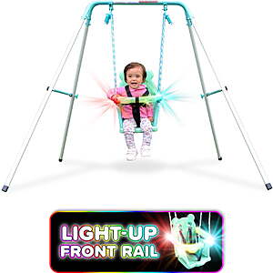 47" Sportspower My 1st Light-Up Toddler Swing w/ Frame (Light Green) $28 + Free Shipping w/ Walmart+ or on $35+