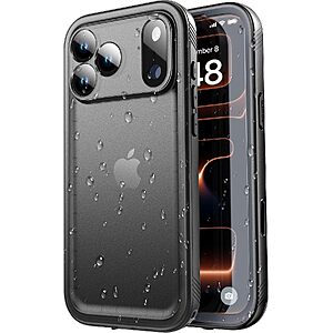 SPORTLINK iPhone 18 Pro Max / 17 Pro Max IP68 Waterproof Case (Black) $17.92 + Free Shipping w/ Prime or on $35+