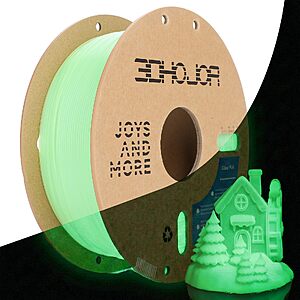 1kg 3DHoJor PLA Glow in The Dark Filament (Glow Green) $10.99 w/ Prime s/h