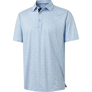 M MAELREG Mens Golf Print Performance Moisture Wicking Dry Fit Short Sleeve Casual Collared Polo Shirt $14.98 + Free Shipping
