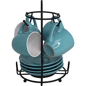8-pc IMUSA 3oz Espresso Set (Blue/White) $9.99 + Free Shipping