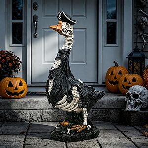 Prime: GIGALUMI 20" Halloween Skeleton Porch Goose Outdoor Decoration $26.99 + Free Shipping