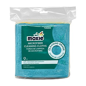 MOXIE 9 -Pack Microfiber Cloth | W-00596-09 $4