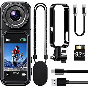 Prime Members: BOBLOV W2 1080p Mini Body Camera w/ 1.47" Touchscreen & 180° Rotating Lens $25.99 + Free Shipping