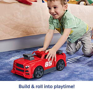 $11.49 get $4 Walmart Cash MEGA BLOKS Build & Go Race Car Building Block Toy with Rolling Wheels (26 Pieces) for Kids
