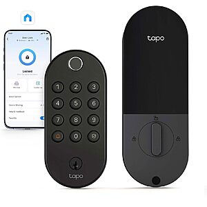 Tapo Smart Wi-Fi Deadbolt Door Lock, Fingerprint Recognition, DL105 $99.99