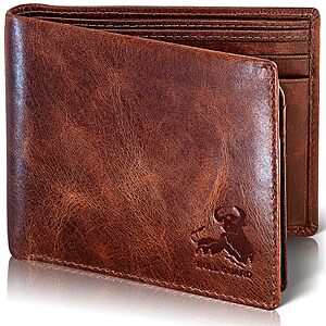 BULL GUARD RFID Wallet For Men Premium Leather Bifold Wallet $25.5