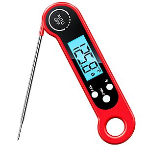Vuwwey Meat Thermometer Digital, 1-2 Sec Instant Read for Cooking Grilling $7.99