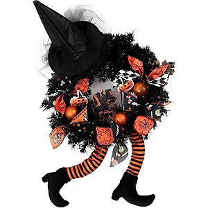 Amazon – Wlflash 18" Halloween Wreath - $12.49 w/ Code