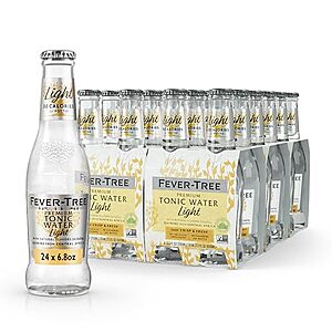 [SnS, AC] $20.32 | 24-Pack 6.8-Oz Fever-Tree Water Mixer (Light Tonic) at Amazon