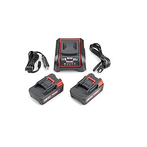 RIDGID 66013 18V 5.0Ah Advanced Lithium Batteries with Charger, Built-in LED Indicators, RP350, RP340, RE6, RE600, RE60, CS65x, CS12x, CS6x Versa, Set of 2 $363.59