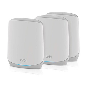 (Certified Refurbished) Netgear Orbi RBK763 AX5400 Tri-Band Mesh Wi-Fi System (1 Router + 2 Satellites) $161 + Free Shipping