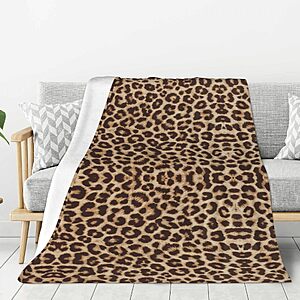 Amazon – AMORVITA 50" x 60" Cheetah Print Throw Blanket - $11.99 w/ Code