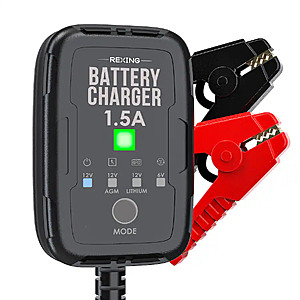 Rexing Master 1.5A 6V/12V Smart Battery Charger & Maintainer (BBY-N1) $29.99 + Free Shipping