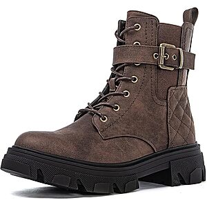 Globalwin Women's Faux Leather Lace-Up Combat Boots (Various) from $9.20 + Free Shipping w/ Prime or on $35+