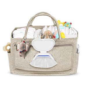 Volnamal Diaper Caddy with Wipe Dispenser One-Handed Access $9.99