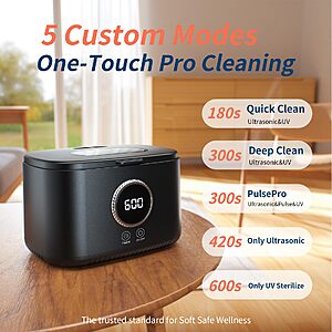 Amazon – MQOMQO 20-oz 47kHz Ultrasonic Jewelry Cleaner - $9.99 w/ Code