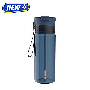 Contigo Sale: 24-Oz DualSip Plastic Water Bottle w/ Built-In Straw (Abyss Blue/Clear) $9.43 & More + Free Shipping w/ Walmart+ or on $35+
