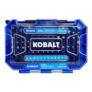 $4.98, Lowe's, Kobalt 100 -Piece Impact Driver Bit Set $14.98