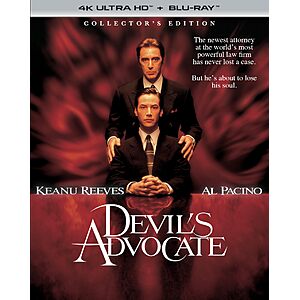 The Devil's Advocate - Collector's Edition 4K Ultra HD + Blu-ray $21.49 Amazon.com