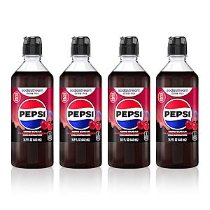 [SnS, AC] $13.42 | 4-Pack 14.9-Oz sodastream Drink Mix (Pepsi Wild Cherry & Cream Zero) at Amazon