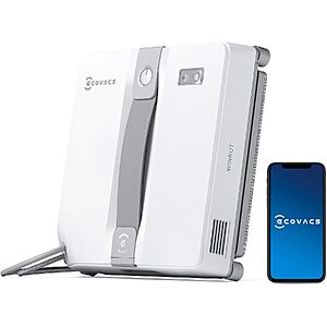 PRIME MEMBERS: ECOVACS WINBOT Dual Nozzles Ultrasonic Spray 9-Stage Protection System /w 3 Cleaning Modes Mini Window Cleaning Robot $159 + Free Shipping