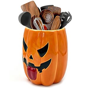 BOXJINCO Halloween Kitchen Decor, Halloween Ceramics Utensil Holder $9.49