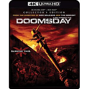Doomsday - Collector's Edition 4K Ultra HD + Blu-ray [4K UHD] $16.49 Amazon.com