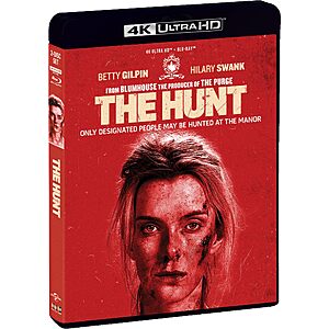 The Hunt - 4K Ultra HD + Blu-ray $12.99 Amazon.com