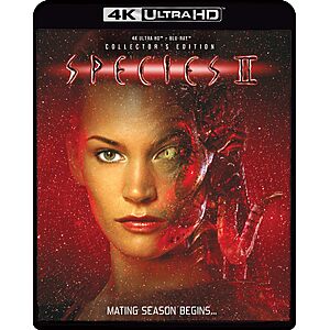 Species II - Collector's Edition 4K Ultra HD + Blu-ray [4K UHD] $16.49 Amazon.com