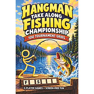 Hangman Take Along Fishing Championship 2-Player Game $6.97 + Free Shipping w/ Prime or on $35+