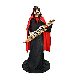 Haunted Living 5.5' Lighted Bluetooth Reaper Keytar Player Animatronic $149.50 + Free Shipping