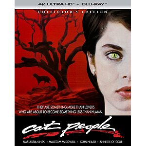 Cat People (1982) - Collector's Edition 4K Ultra HD + Blu-ray [4K UHD] $18.99 Amazon.com