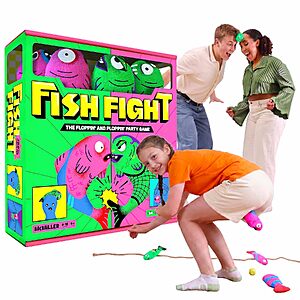Fish Fight Funny Flopping Fish Party Game for Kids & Adults (Ages 8+) $14.99 + Free Shipping w/ Prime or on $35+