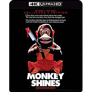 Monkey Shines - Collector's Edition 4K Ultra HD + Blu-ray $17.99 Amazon.com