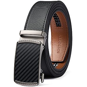 BOSTANTEN Ratchet Mens Belt Leather Trim to Fit 1 3/8“ $11.99
