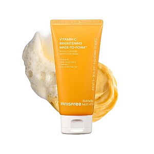 4.05-Ounce innisfree Vitamin C Mask-to-Foam 2-in-1 Facial Cleanser $11.39 w/ S&S + Free Shipping w/ Prime or on $35+