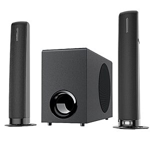 Assistrust 2.1CH Sound Bar with Subwoofer, 110W Home Theater Sound System $75.97