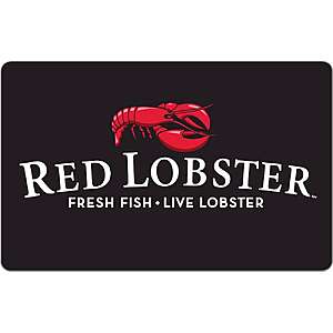 Red Lobster - $50 Gift Card [Digital] $42.50 Bestbuy.com