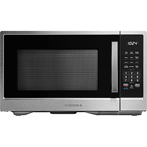 Insignia™ - 1.1 Cu. Ft. Countertop Microwave - Stainless Steel $79.99 Bestbuy.com