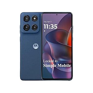 Motorola Moto g Stylus 2025, 128GB (Locked to Simple Mobile) $89.99